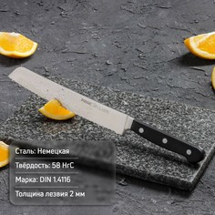 Нож хлебный classic, лезвие 22 см NO Brand