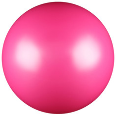 Мяч для художественной гимнастики, силикон, металлик, 15 см 300 г, ab2803, цвет фуксия NO Brand