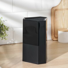 Подставка для ножей с наполнителем blackie, 22,5×14 см, треугольная, цвет чёрный NO Brand