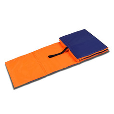 Коврик гимнастический детский 150 × 50 см, толщина 7 мм, цвет оранжевый/синий NO Brand