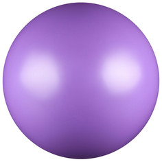 Мяч для художественной гимнастики, силикон, металлик, 15 см 300 г, ab2803, цвет сиреневый NO Brand