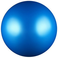 Мяч для художественной гимнастики, силикон, металлик, 15 см 300 г, ab2803, цвет синий NO Brand