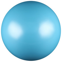 Мяч для художественной гимнастики, силикон, металлик, 15 см, 300 г, ab2803, цвет голубой NO Brand