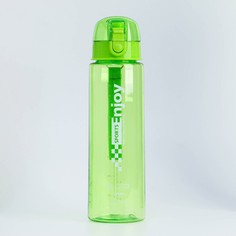 Бутылка для воды enjoy sports, 800 мл, клик, на ремешке, зелёный 8х26 см NO Brand