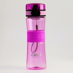 Бутылка для воды 550 мл, 7х7х22 см, розовая NO Brand