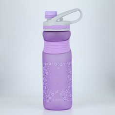 Бутылка для воды 700 мл, на подвесе, 8х25 см, фиолетовый NO Brand