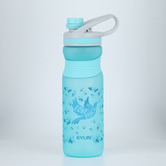 Бутылка для воды 700 мл, на подвесе, 8х25 см, голубой NO Brand