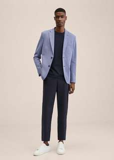Пиджак slim fit с мелкой фактурной выделкой - Sanday Mango