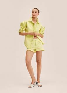 Джинсовые шорты с посадкой на талии - Aneka Mango