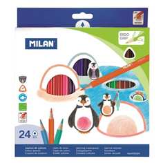Трехгранные цветные карандаши Milan