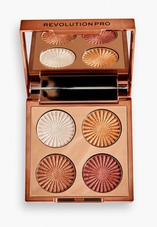 Палетка для глаз Revolution Pro GODDESS GLOW EYE QUAD Sunkissed 3,2 г