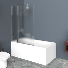 Шторка для ванны 120 см BelBagno UNO-V-11-120/150-P-Cr текстурное стекло