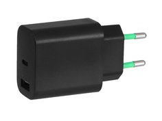 Блок питания Orient PU-C20W USB-A + Type-C Black 31126