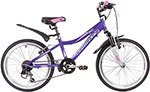 Велосипед Novatrack 20 NOVARA фиолетовый TY21/TS38/SG-6SI V-brake