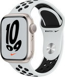 Умные часы Apple Watch Series 7 41mm Aluminium with Nike Sport Band RU сияющая звезда (MKN33RU/A)