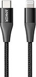 USB кабель ANKER A8652 60W C->8pin MFI 0.9м BK