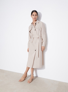 Тренч из искусственной кожи с поясом 12 Storeez