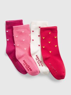 Носки с принтом (набор 4 пары) GAP