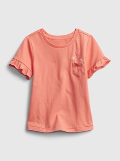 Футболка с оборками GAP
