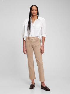 Джинсы Cheeky Straight с высокой посадкой GAP