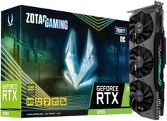 Видеокарта PCI-E Zotac GeForce RTX 3090 Trinity OC (ZT-A30900J-10P) 24GB GDDR6X 384bit 8nm 1395/19500MHz DVI/HDMI/3*DP RTL