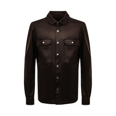 Кожаная рубашка Rick Owens