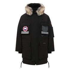 Пуховая парка Snow Mantra с меховой отделкой Canada Goose