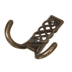 Крючок-вешалка Металлист, №30, полимерное покрытие бронза