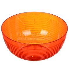 Салатник пластик, круглый, 20 см, 2 л, Fresh, Berossi, ИК12550, апельсин