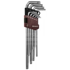 Набор имбусовых ключей Thorvik TTKL9S T-Torx 9 шт, Т10-Т50