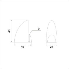 Крепление для полки, 2 кронштейна, хром, Trodos, Пеликан 4, 304038