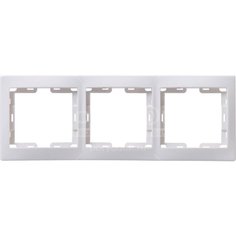 РГ-3-КБ Рамка 3местн. горизонт. КВАРТА (белый) IEK