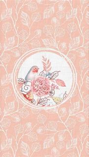Полотенце вафельное Нордтекс &quot;Verossa&quot; Птички розовые, вид 2, 40х70см