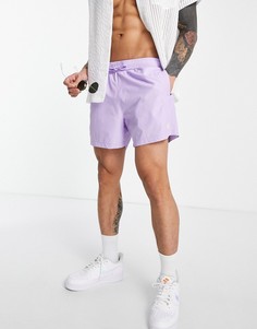 Сиреневые классические шорты для плавания Topman-Фиолетовый цвет
