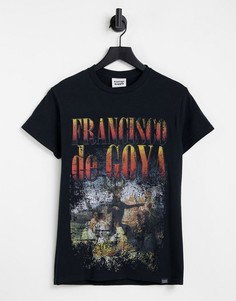 Черная футболка с принтом "Francisco De Goya" Vintage Supply-Черный