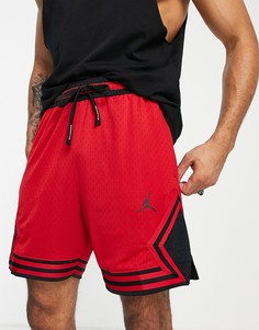 Красные сетчатые шорты из переработанных материалов с логотипом Nike Jordan Diamond-Красный