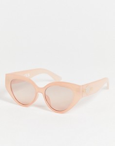 Бежевые солнцезащитные очки «кошачий глаз» River Island-Коричневый цвет