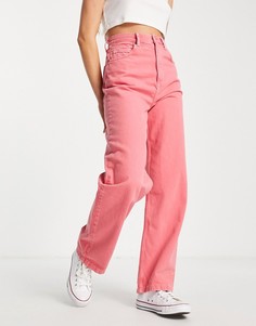 Свободные джинсы цвета фуксии Topshop-Розовый цвет