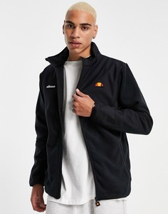 Черная флисовая куртка с логотипом ellesse-Черный