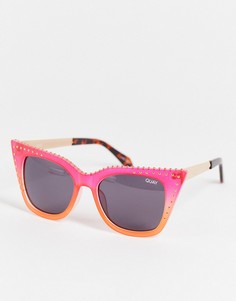 Солнцезащитные очки приглушенно-розового и оранжевого цвета в оправе «кошачий глаз» Quay-Разноцветный
