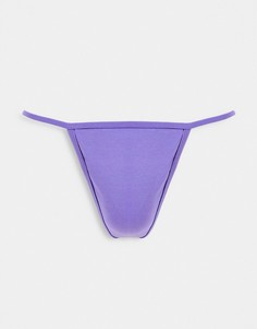 Фиолетовые стринги с тонкими бретельками ASOS DESIGN-Фиолетовый цвет