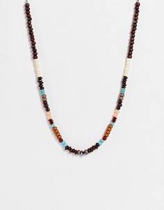 Ожерелье из бусин натуральных цветов Madein-Разноцветный Madein.