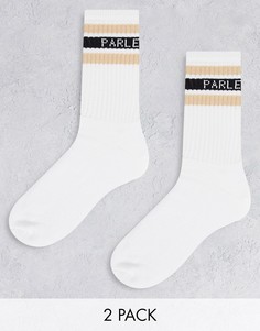 Белые носки Parlez Block State-Белый