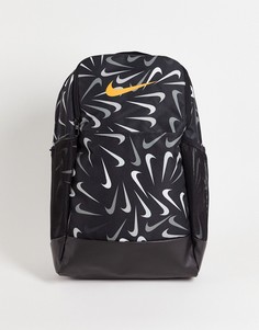 Черный рюкзак с галочками Nike Training Brasilia 9.5
