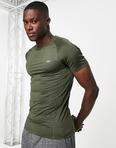 Быстросохнущая обтягивающая спортивная футболка ASOS 4505 Icon-Зеленый цвет