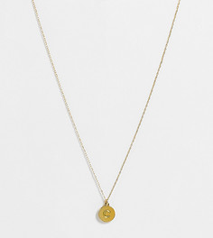 Позолоченная цепочка с маленькой подвеской с инициалом "C" Kate Spade-Золотистый