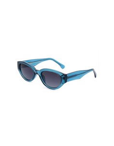 Круглые солнцезащитные очки в прозрачной синей оправе A.Kjaerbede Winnie-Голубой