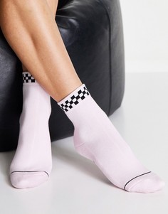 Розовые носки Vans Peek-a-Check-Розовый цвет