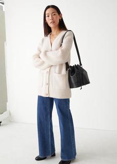 Кардиган оверсайз из шерсти & Other Stories