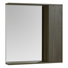Шкаф AQUATON Стоун 80, с зеркалом, подвесной, 800х833х150 мм, грецкий орех [1a228302sxc80]